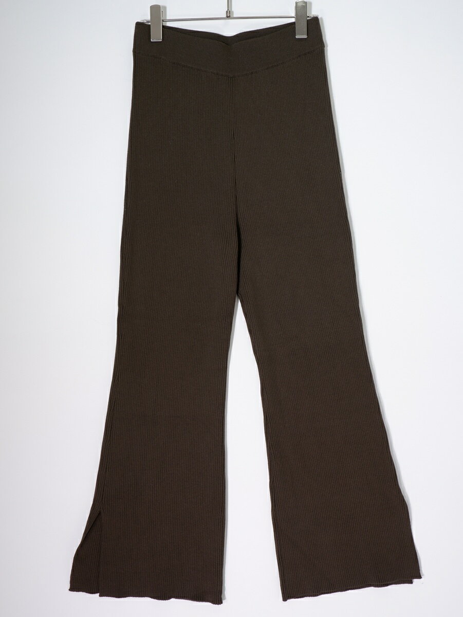 Rakuten - L'Appartementアパルトモン 2021SS Slit Rib Pantsスリットリブパンツ【LPTA81832】【カーキ】【34】【中古】【沖縄.離島以外 送料無料】【DM260512】
