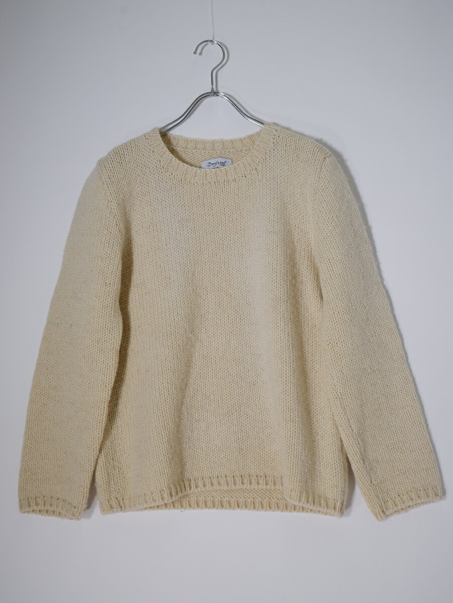 乐天商城 - Bergfabelバーグファベル Handmade pulli ハンドメイドプルオーバーニットセーター【MKNA79532】【オフホワイト】【不明（S程度）】【中古】【沖縄.離島以外 送料無料】【DM251007】