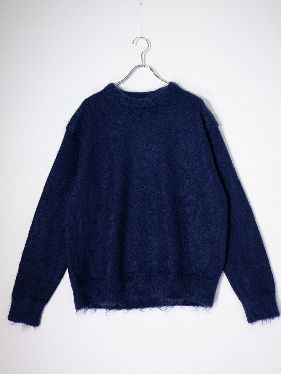 Knit Sweater - PHIGVEL MAKERS & Co.フィグベル 2024AW SHAGGYDOG MOHAIR SWEATER/INK BLUEモヘアニット【MKNA81633】【INK BLUE】【1】【中古】【沖縄.離島以外 送料無料】【DM260505】