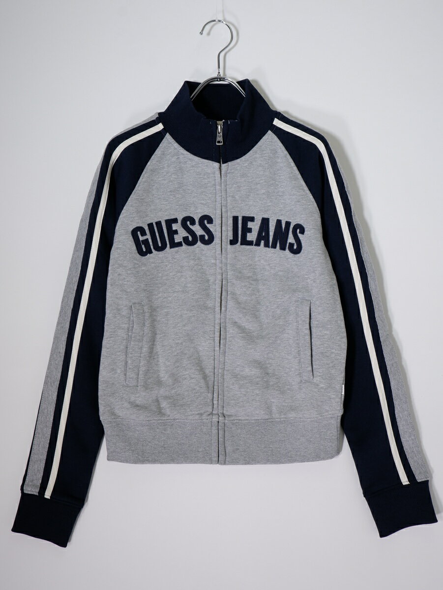 Rakuten - GUESS JEANSゲス ジーンズ Zip Reg Stripes Sweatジップ スウェット トラックジャケット新品【LTSA81434】【グレー】【S】【未使用】【沖縄.離島以外 送料無料】【DM260414】