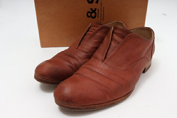 アーツ サイエンスARTS SCIENCE Laceless shoesレースレスレザーシューズ【LFWA60635】【camel】【23】【中古】【沖縄.離島以外 送料無料】【DM201007】