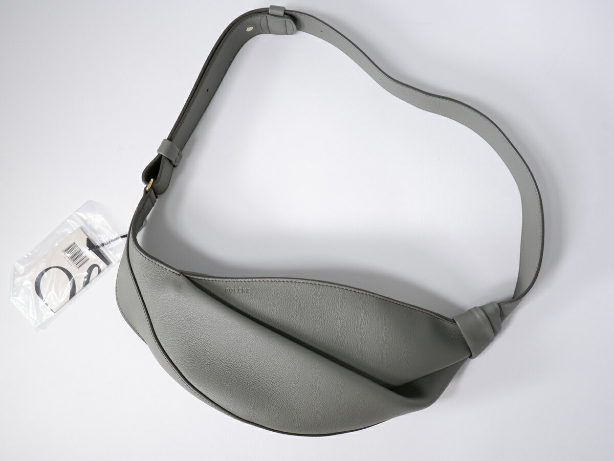 Poleneポレーヌ Neyu スモーキーグリーン スムース バッグ未使用品【MBGA81235】【VERT FUME】【-】【未使用】【沖縄.離島以外 送料無料】【DM260331】