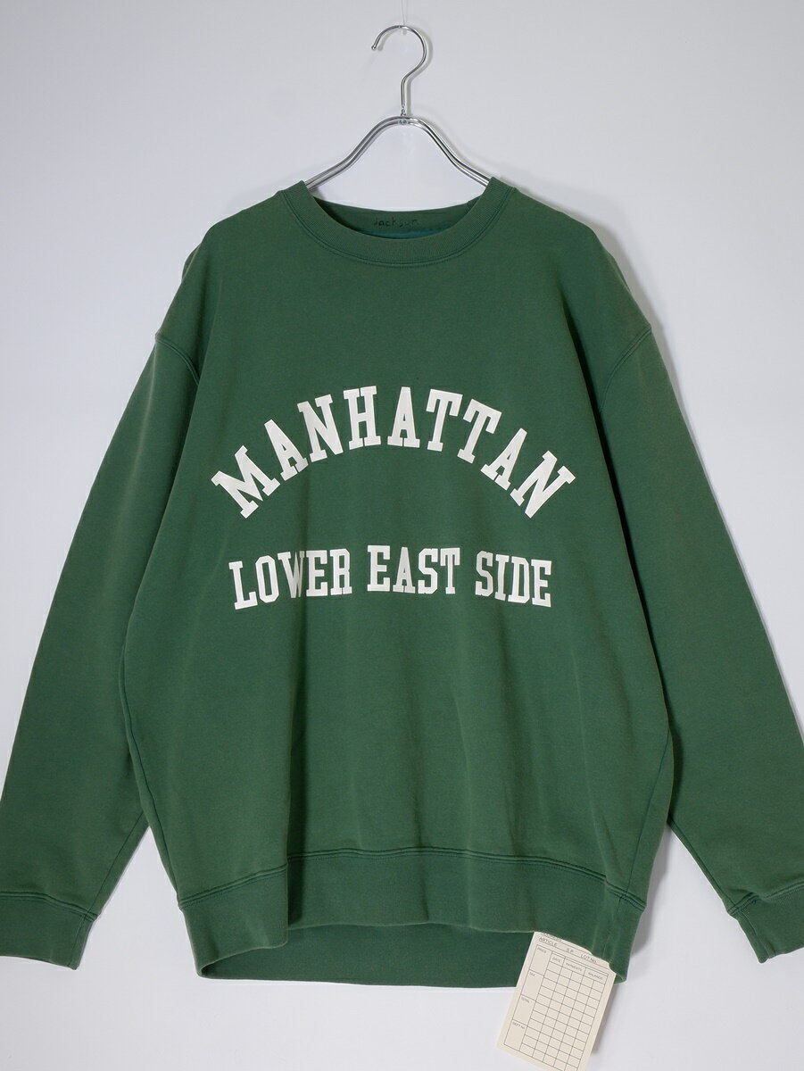 JACKSON MATISSEジャクソンマティス 2024AW MANHATTAN Sweatスウェット新品【MTSA76335】【グリーン】【L】【未使用】【沖縄.離島以外 送料無料】【DM241105】