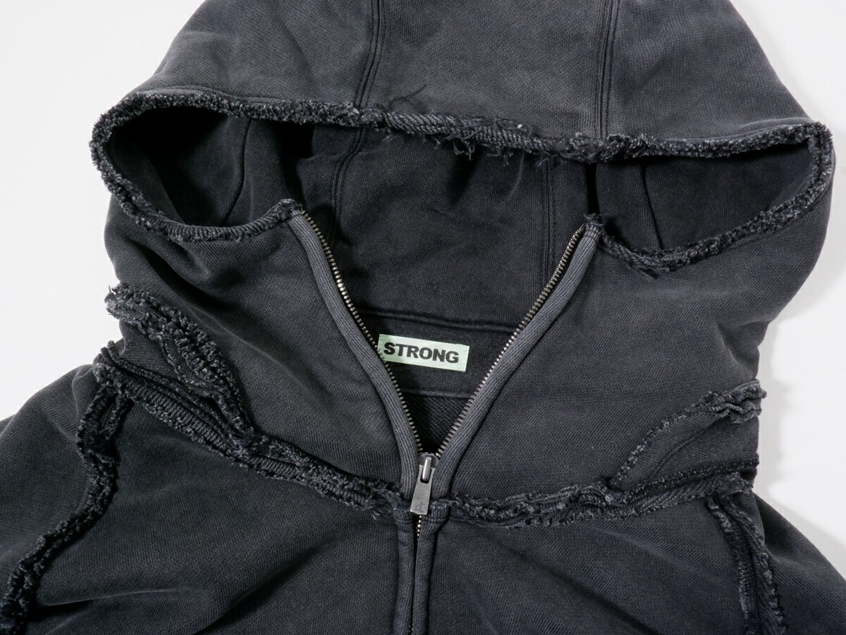 STRONGストロングOUR's STRONG 005 BROKEN HOODIE (GREY)ジップスウェットパーカー【MTSA80335】【GREY】【L】【中古】【沖縄.離島以外 送料無料】【DM251230】 3
