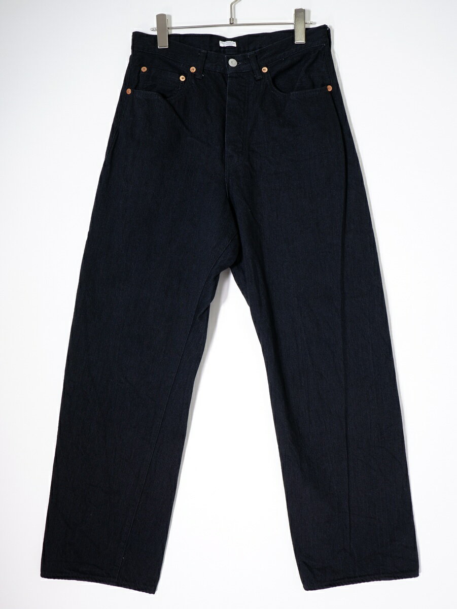 PHIGVEL MAKERS Co.フィグベル PM-301 CLASSIC JEANS WIDE/BLACKクラシック ジーンズ ワイド ブラックデニム【MDNA81636】【BLACK】【1(W30)】【中古】【沖縄.離島以外 送料無料】【DM260505】