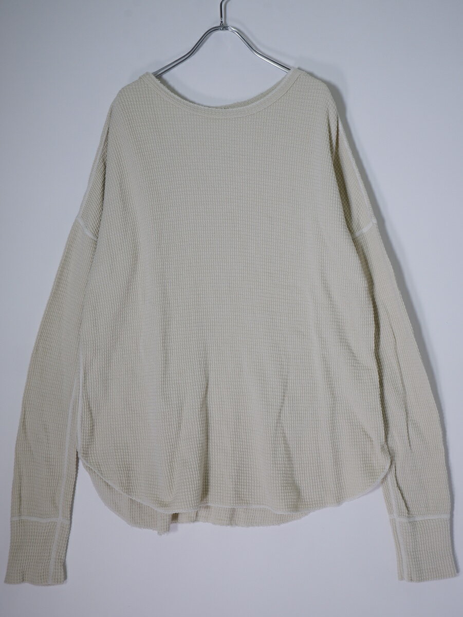 Rakuten - 【楽天スーパーSALE期間中ポイント5倍!】GOOD GRIEF!グッドグリーフ L'Appartementアパルトモン購入2021SS Thermal C/N Top(サーマルクルーネックトップ)【LTSA81837】【ナチュラル】【フリー】【中古】【沖縄.離島以外 送料無料】【DM260512】