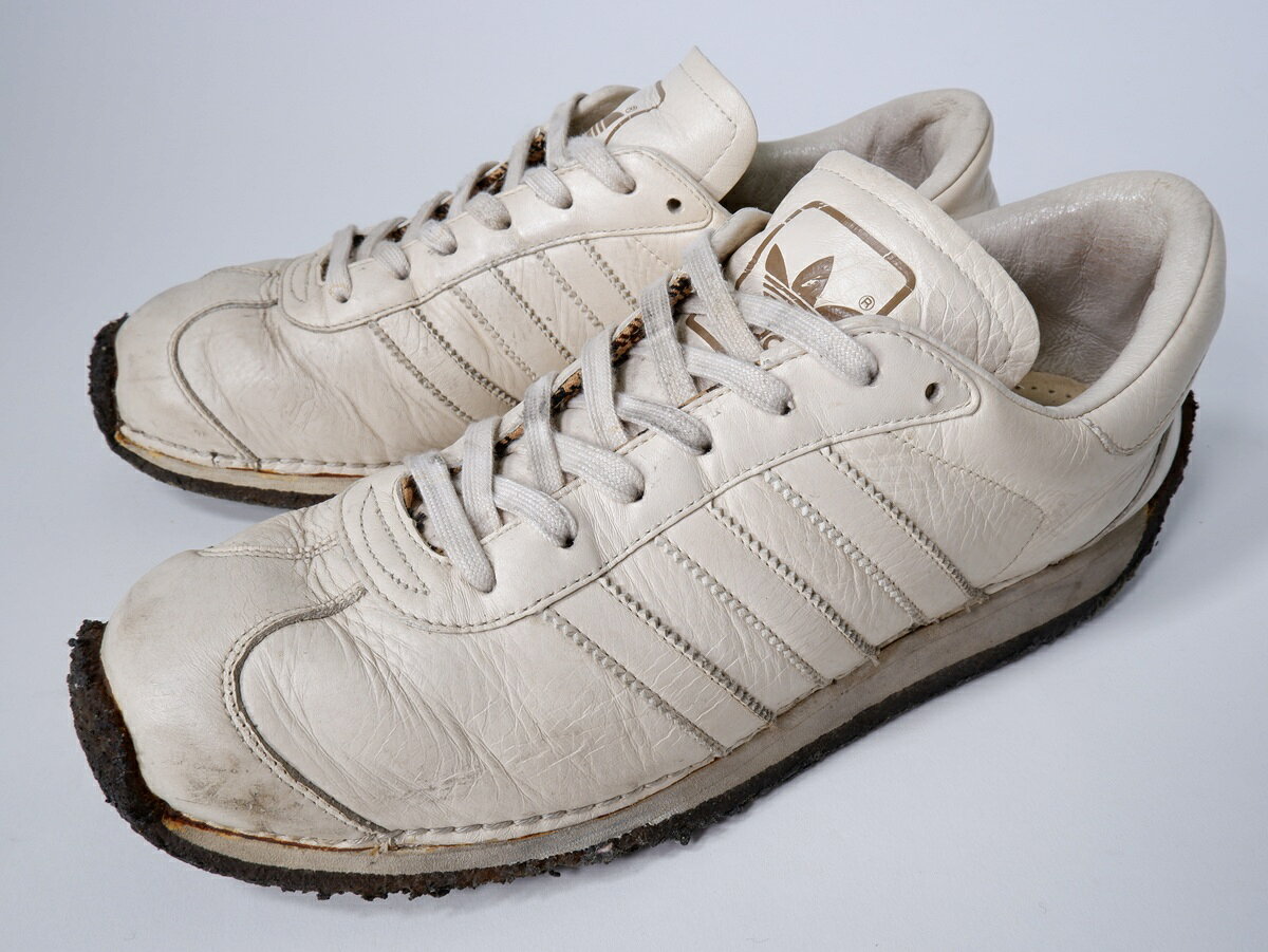 Rakuten - adidasアディダス 2002年製 COUNTRY LUX(COUNTRY LX)384820【MFWA80637】【オフホワイト】【US9(27cm))】【中古】【沖縄.離島以外 送料無料】【DM260217】