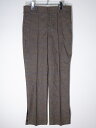 KALLMEYERカルメイヤー L'Appartementアパルトモン購入2019AW Slit Hem Trousersスリットヘムトラウザーズパンツ【LPTA64239】【ブラウン D】【4(アパルトモンの36)】【中古】【沖縄.離島以外 送料無料】【DM230207】