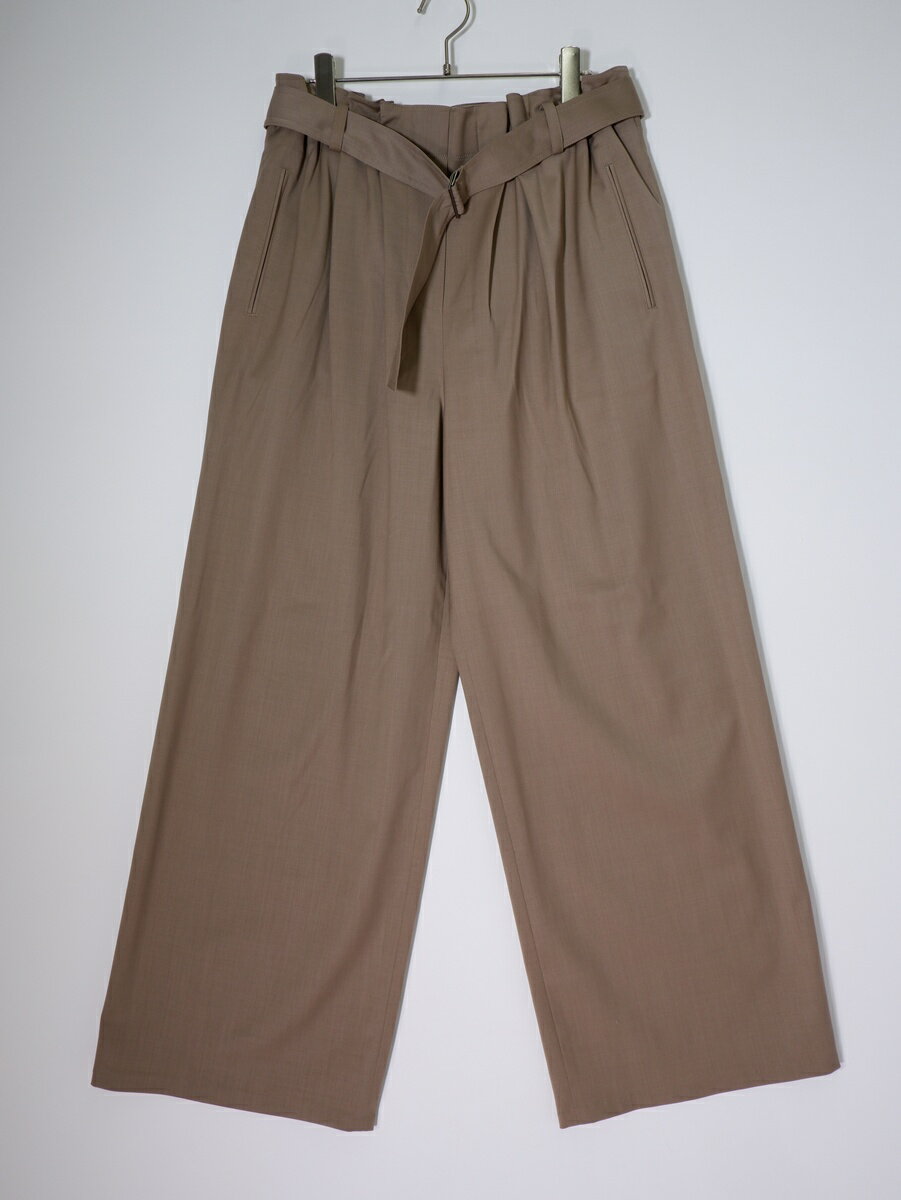 Rakuten - 【楽天スーパーSALE期間中ポイント5倍!】MINITZミニッツ 2026SS AP STUDIO別注 BELTED EASY PANTS(ベルテッド イージーパンツ)新品【LPTA82140】【ベージュ】【38】【未使用】【沖縄.離島以外 送料無料】【DM260519】