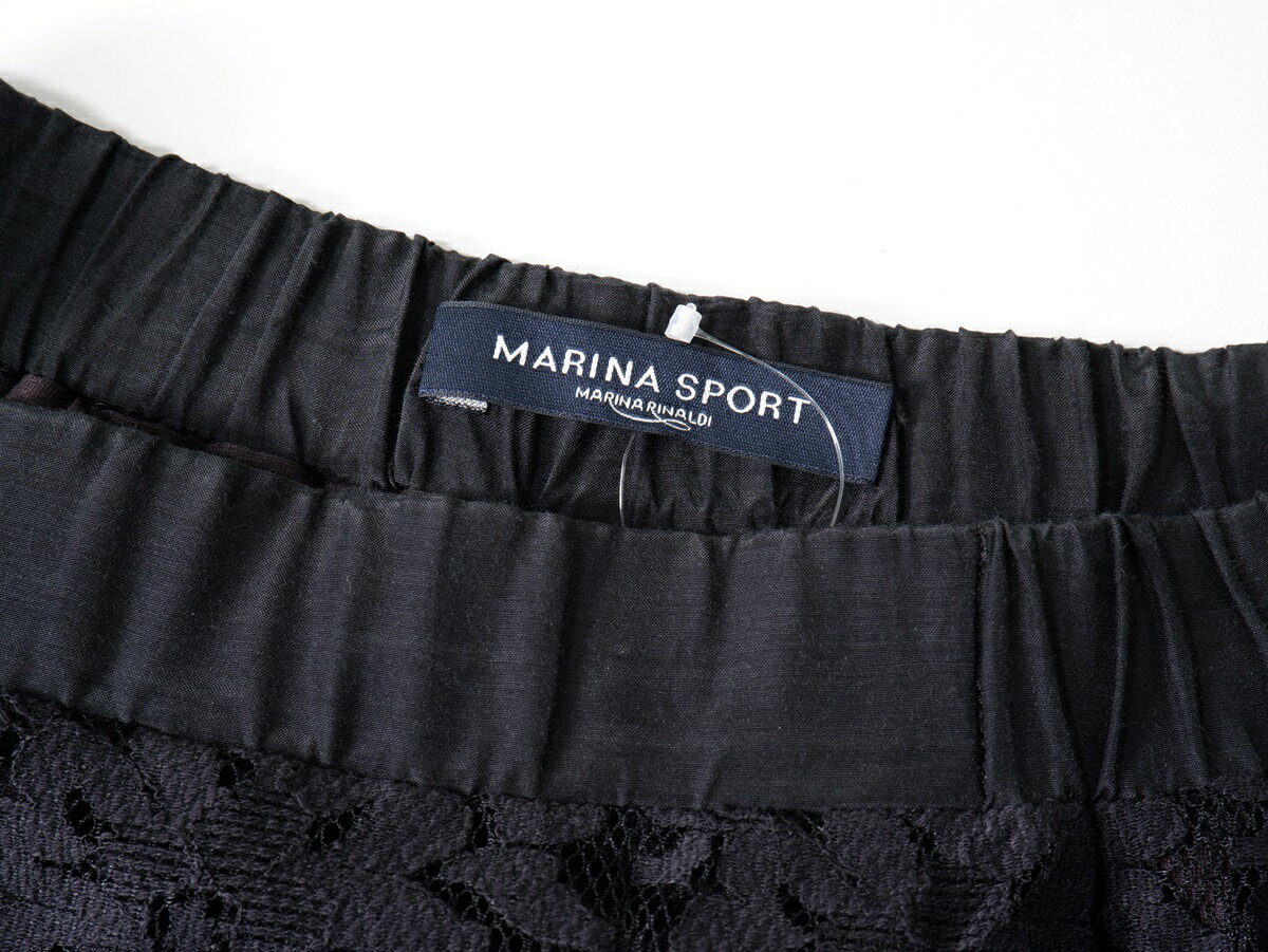 MARINA RINALDIマリナリナルディ 大きいサイズ MARINA SPORT レーススカート【LSKA77940】【ブラック】【13】【中古】【沖縄.離島以外 送料無料】【DM250513】