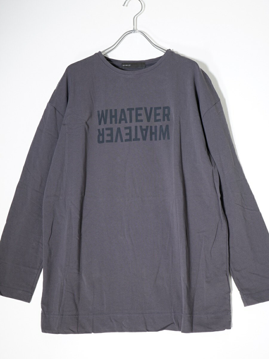 NOBLEノーブル 2020AWビックシルエットグラフィックTシャツ【LTSA70741】【チャコールグレー】【フリー】【中古】【沖縄.離島以外 送料無料】【DM230328】