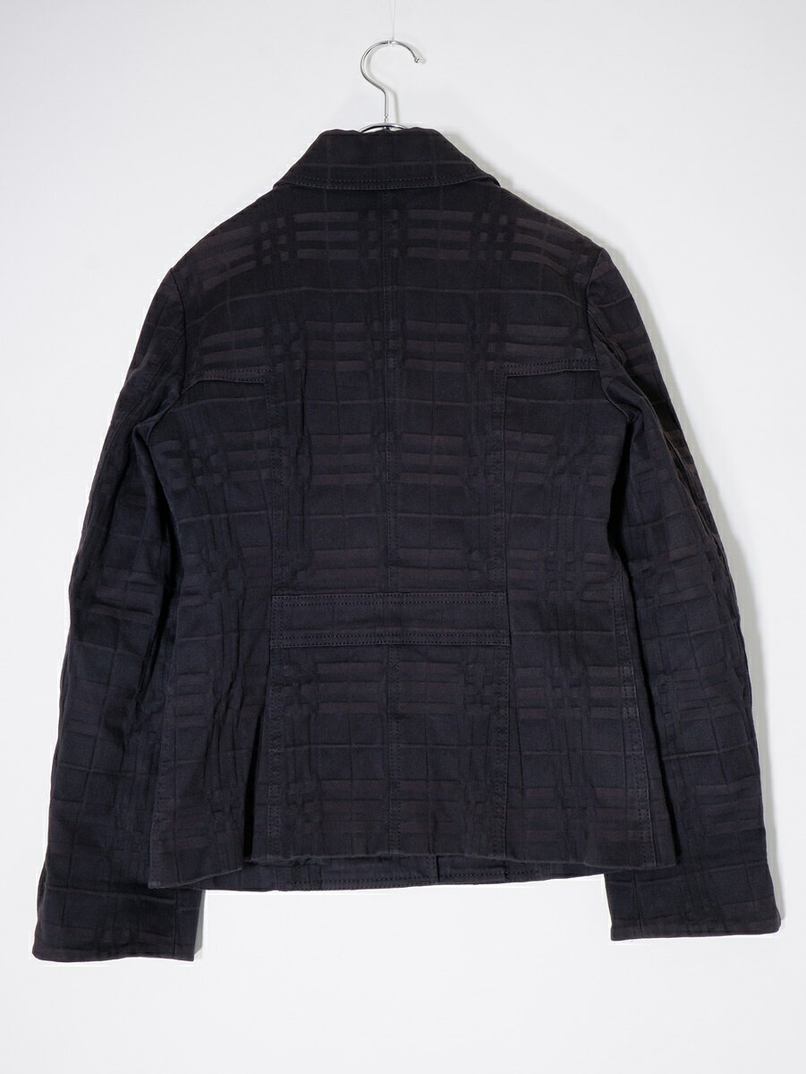 BURBERRY LONDONバーバリー ロンドン ストレッチジャガード シャドーチェックジャケット LJKA76242 ブラッ filt-10058456 ブランド古着の買取販売 渋谷FILT サンプル画像2