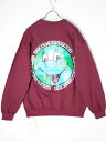 ジャクソンマティスJACKSON MATISSE 2021AW ×World Industries GLOBEスウェット新品【MTSA66442】【マルーン】【...