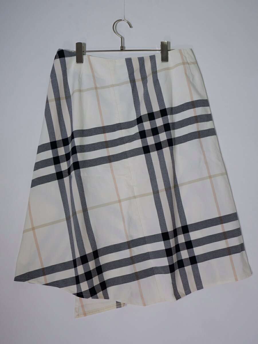 BURBERRY LONDONバーバリー ロンドン 大きいサイズ ビッグチェックナイロンコットン ラップデザインスカート LSK filt-10064710 ブランド古着の買取販売 渋谷FILT サンプル画像2