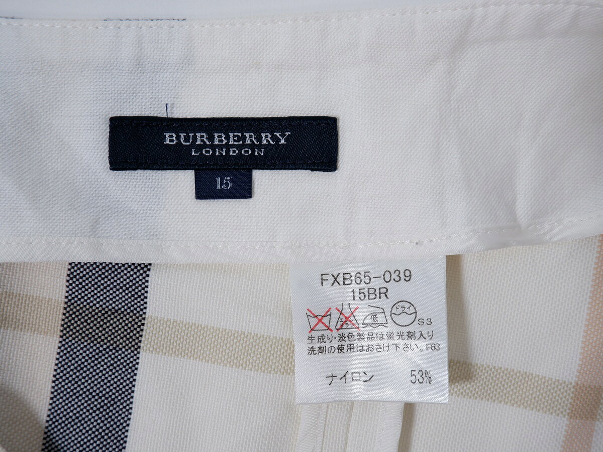 BURBERRY LONDONバーバリー ロンドン 大きいサイズ ビッグチェックナイロンコットン ラップデザインスカート LSK filt-10064710 ブランド古着の買取販売 渋谷FILT サンプル画像3