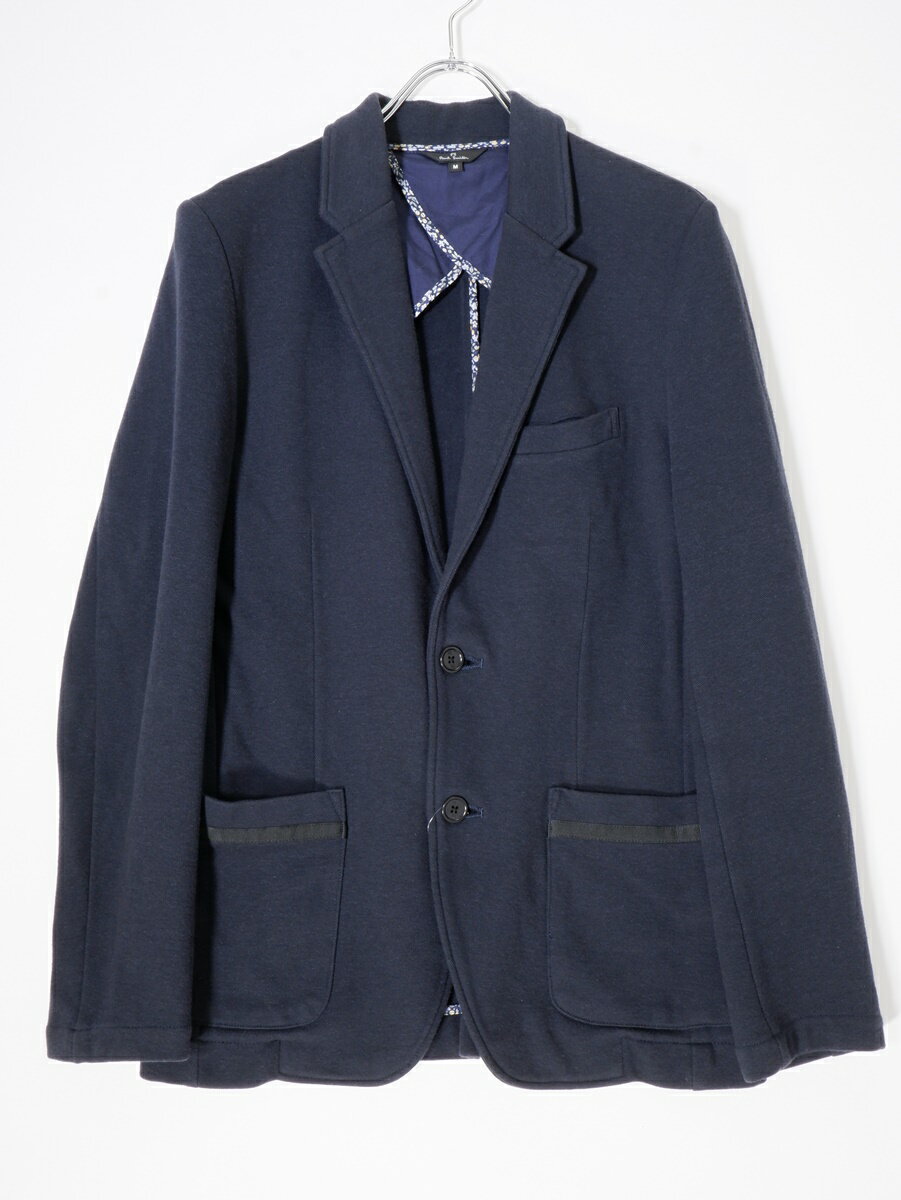 Rakuten - PS PAUL SMITH ポールスミス ジャージーアクリルコットンニットテーラードジャケット【MJKA73543】【ネイビー】【M】【中古】【沖縄.離島以外 送料無料】【DM231212】