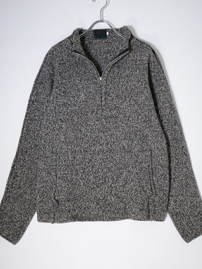 Yohji Yamamoto D'URBAN A.A.Rヨウジヤマモト エーエーアール ハーフジップニット【MKNA73645】【グレー】【M】【中古】【沖縄.離島以外 送料無料】【DM231219】