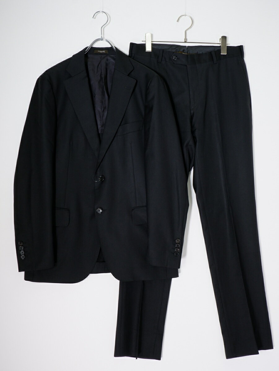 マッキントッシュロンドン　セットアップスーツ　ブラックsuper140’s　A5 OX BRIDGE】【WORSTED 7 CLOTH】オリジナルトップツイルスーツ(スーツ