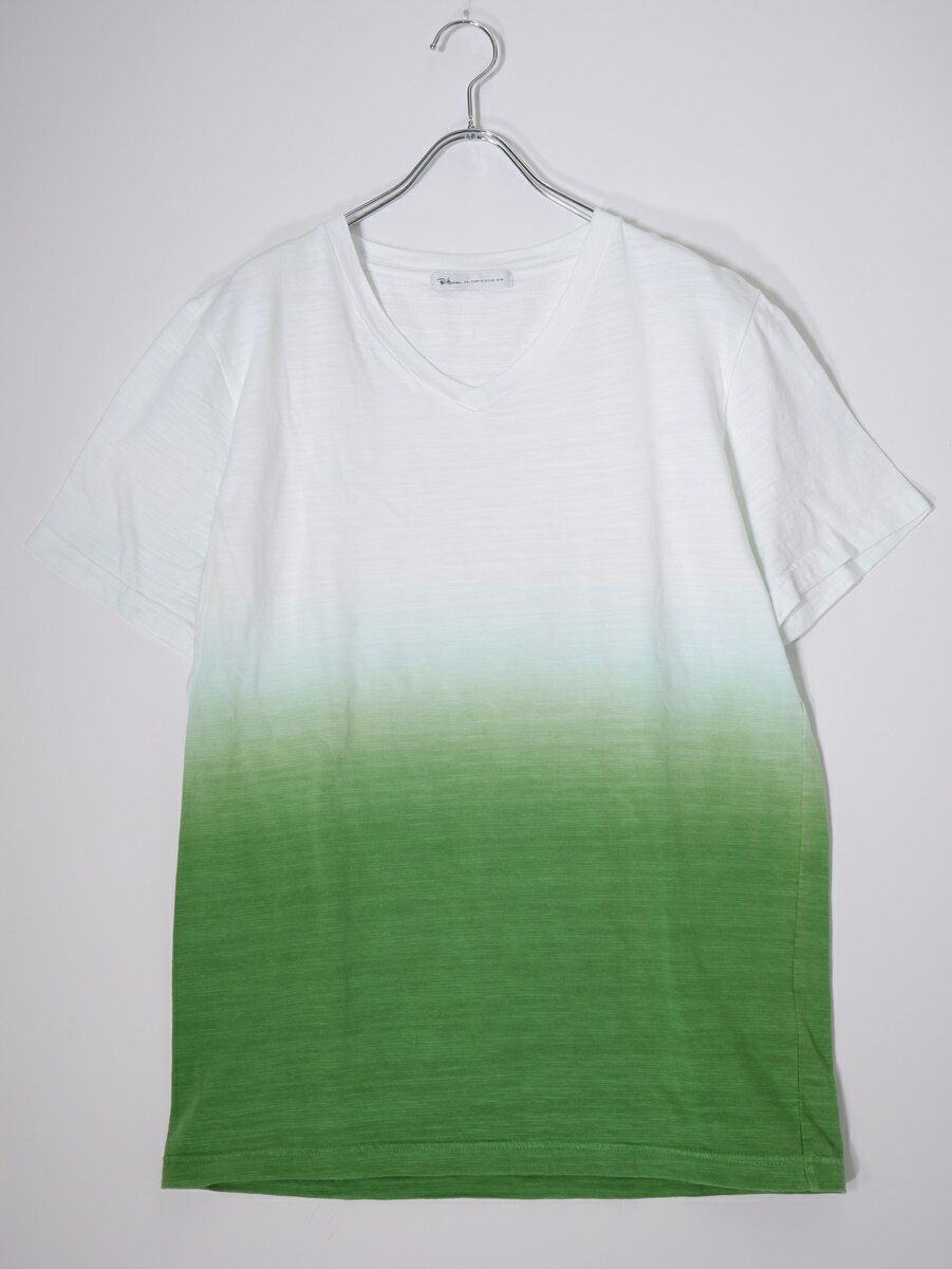 Ron Harmanロンハーマン グラデーション Dip dye TEE オーバーサイズTシャツ【MTSA78945】【グリーン】【L】【中古】【沖縄.離島以外 送料無料】【DM250812 】