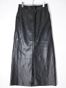 DRESSTERIOR/ドレステリア 2021AW スタイリスト亀恭子さんコラボアイテム フェイクレザースカート新品【LSKA74046】【ブラック】【36】【未使用】【沖縄.離島以外 送料無料】【DM240206】