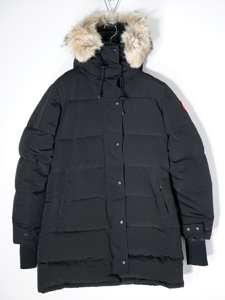 カナダグースCANADA GOOSE SHELBURNEシェルバーン コヨーテファー ダウンコート【LCTA67347】【ブラック】【M/M】【中古】【2点以上同時購入で送料無料】【DM220222】