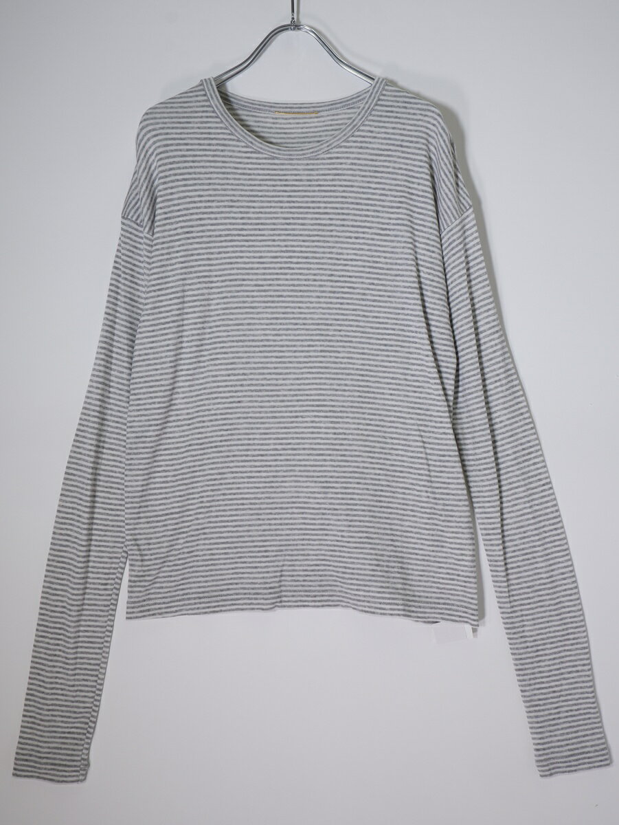 アパルトモン ボーダーリブ Tシャツ カットソー 長袖 F 白 ブラック L'Appartement / アパルトモン | 2023AW Border Rib Longsleeve T-sh