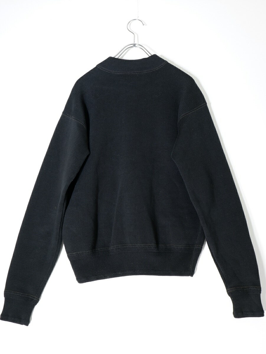 RRL/ダブルアールエル COTTON BASEBALL JACKET コットンニット ベースボールジャケット カーディガン【MKNA74147】【スミクロブラック】【XS】【中古】【沖縄.離島以外 送料無料】【DM240130】