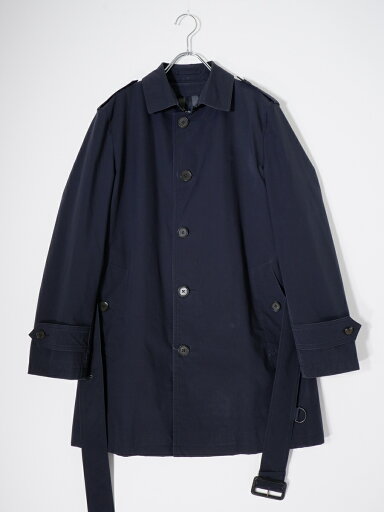 BURBERRY LONDONバーバリー ロンドン 裏地ビッグチェック シングルデザイントレンチコート【MCTA79348】【ネイビー】【M】【中古】【沖縄.離島以外 送料無料】【DM250909】