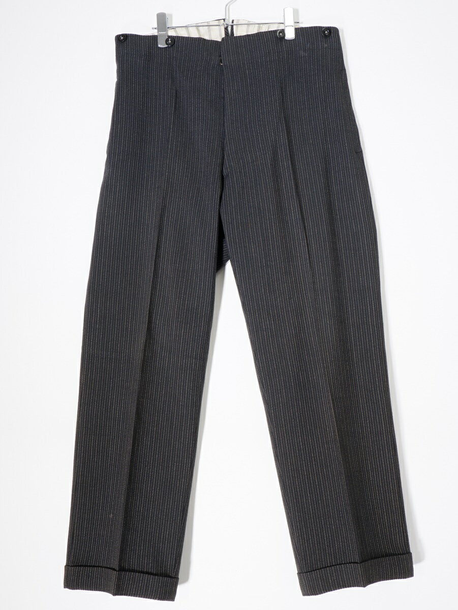 ヴィンテージ品 ユーロヴィンテージ 1930～40‘s針刺しシンチバック ストライプパンツ【MPTA ...