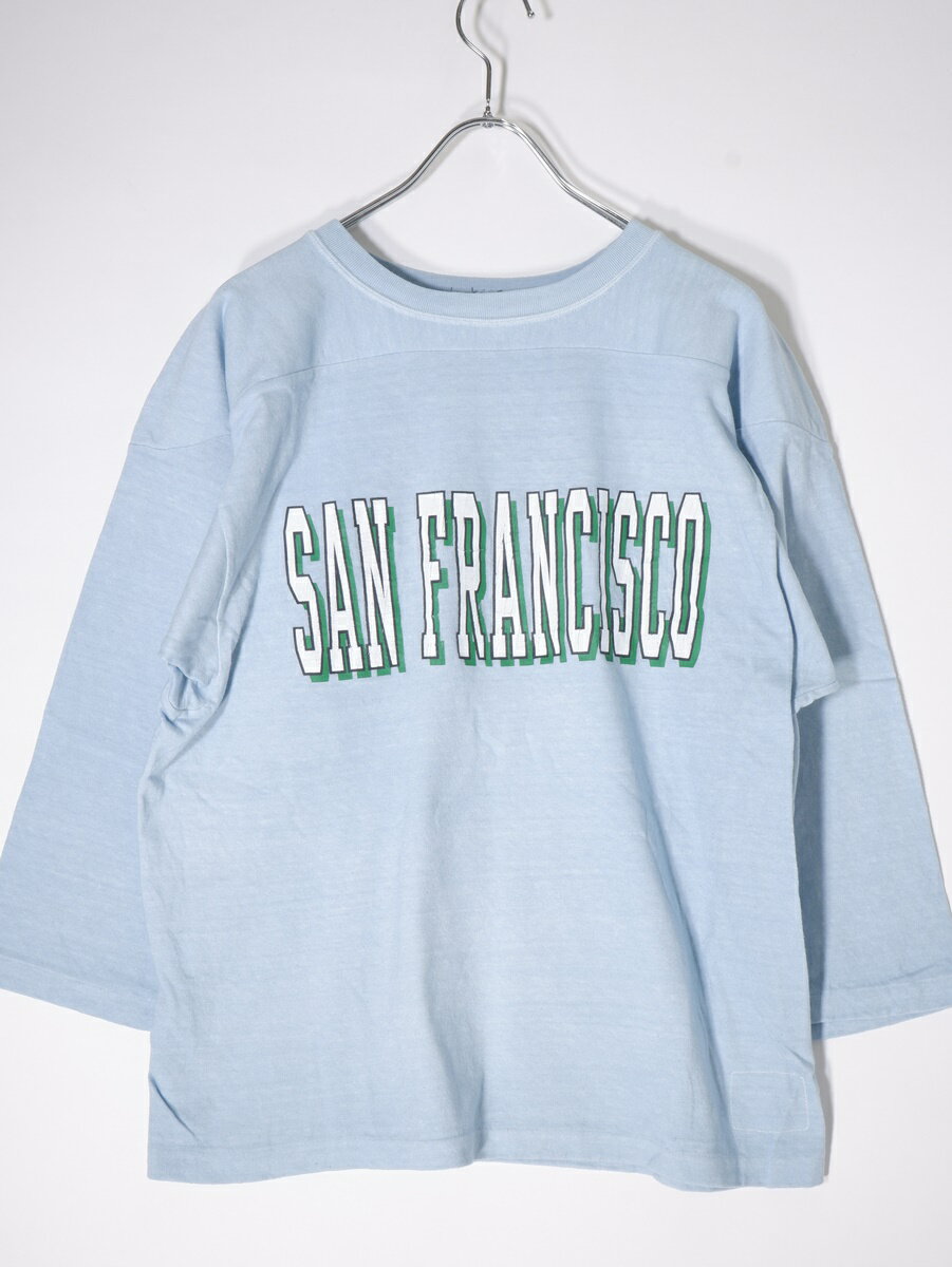 ジャクソンマティスJACKSON MATISSE 2021AW SANFRANCISCOフットボールTシャツ新品【MTSA66648】【サックス】【S】【未使用】【沖縄.離島以外 送料無料】【DM211209】