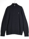 ALLSAINTSオールセインツ KILBURN ZIP FUNNELジップ フランネル ニットセーター【MKNA71150】【ブラック】【S】【中古】【2点以上同時購入で送料無料】【DM230328】