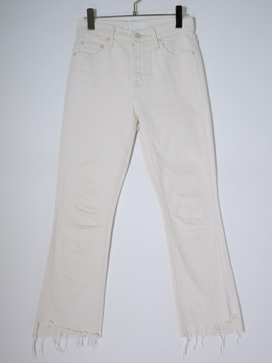 MOTHERマザー MUSE de Deuxieme Classe購入 NATURAL INSIDER CROP ナチュラルインサイダークロップデニムパンツ【LDNA81052】【オフホワイト(生成り)】【25】【中古】【沖縄.離島以外 送料無料】【DM260303】