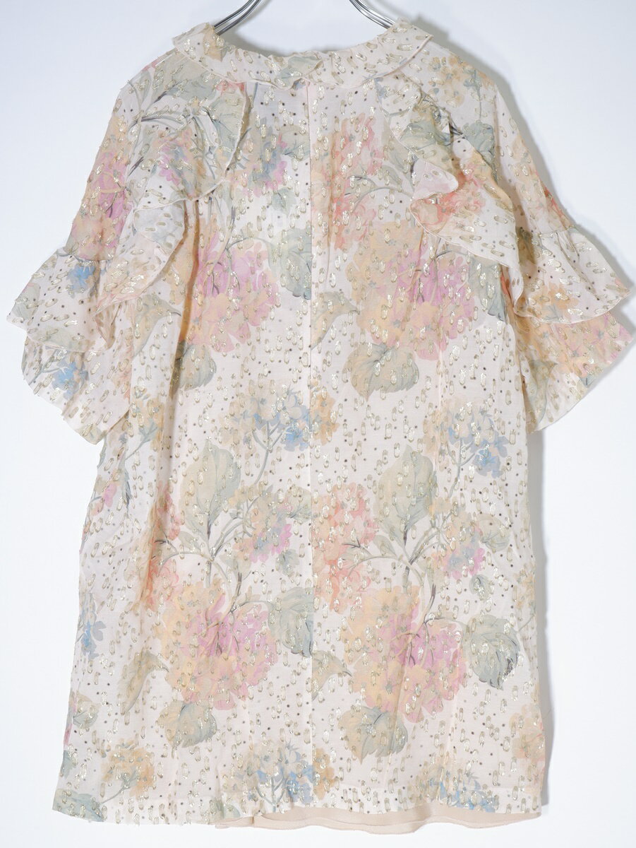 RED Valentinoレッド ヴァレンティノ 2020SS metallic embroidered floral blouseフローラルブラウスチュニック新品【LTSA64252】【ピンク】【38】【未使用】【沖縄.離島以外 送料無料】【DM210526】