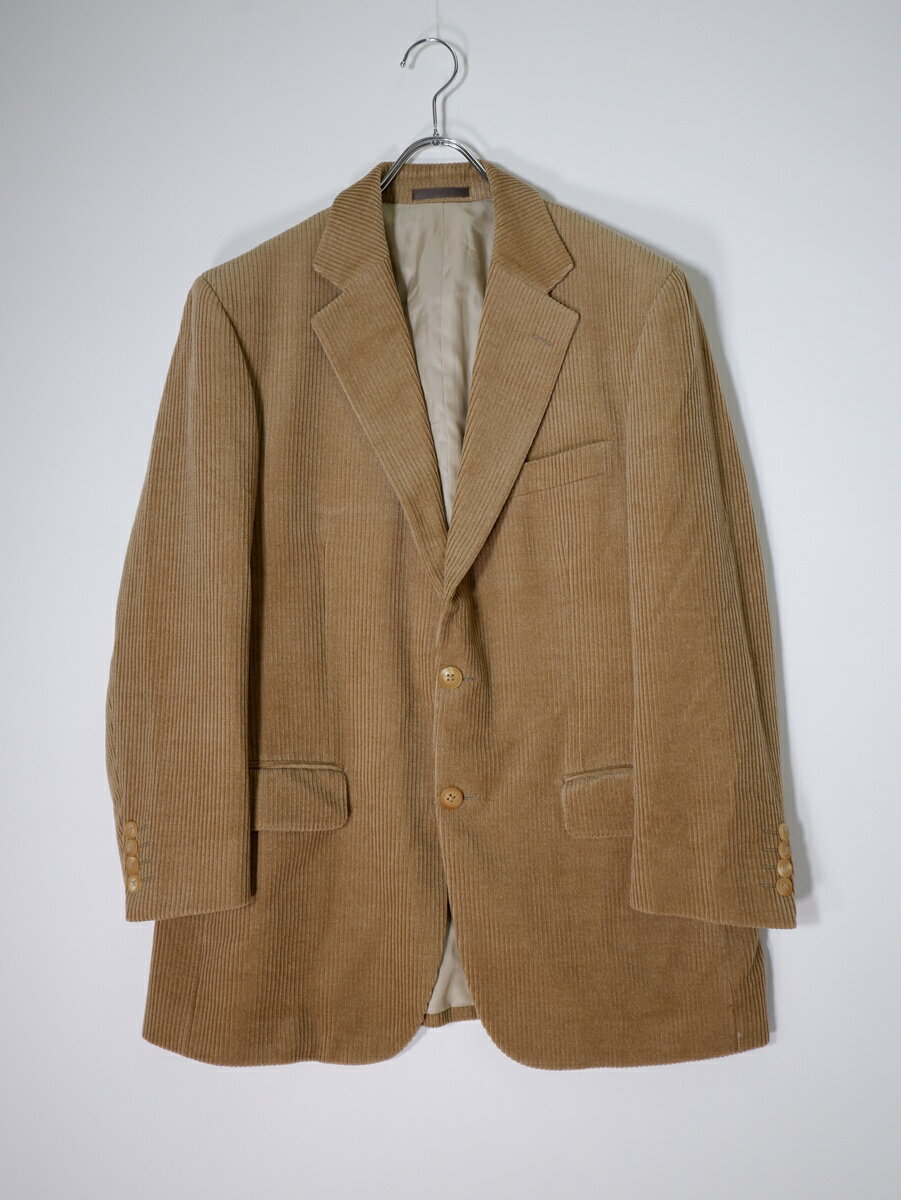 アイテム説明 ブランド BURBERRY LONDONバーバリー ロンドン アイテム 日本製 羊毛シルク 太畝コーデュロイ 2Bテーラードジャケット サイズ AB5(96-86-170)　肩幅約47cm/身幅約54cm/着丈約74cm/袖丈...