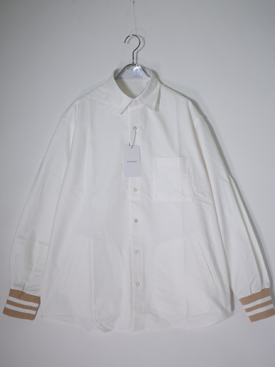 SOPHNET.ソフネット 2026SS RIBBED REGULAR COLLAR SHIRT SPNT-260003新品