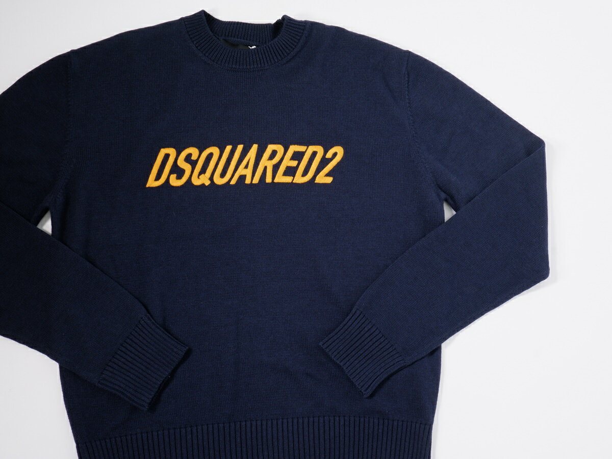 ディースクエアードDSQUARED2 MUSE de Deuxieme Classe購入2021SSロゴニット新品【LKNA64653】【ネイビー】【M(36)】【未使用】【沖縄.離島以外 送料無料】【DM210710】