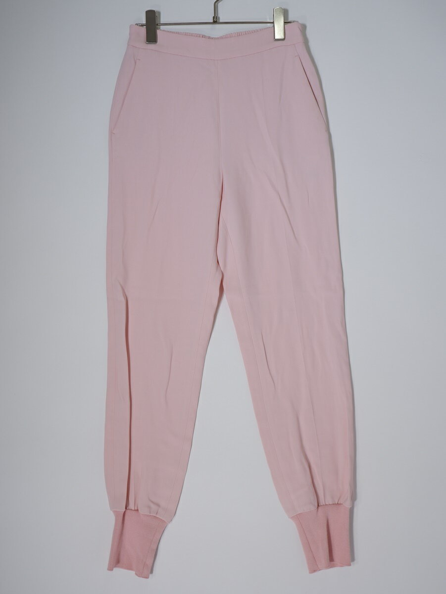 Rakuten - STELLA McCARTNEYステラマッカートニー 裾リブ テーパード ジョーゼットトラックパンツ【LPTA78853】【ピンク】【36】【中古】【沖縄.離島以外 送料無料】【DM250812 】