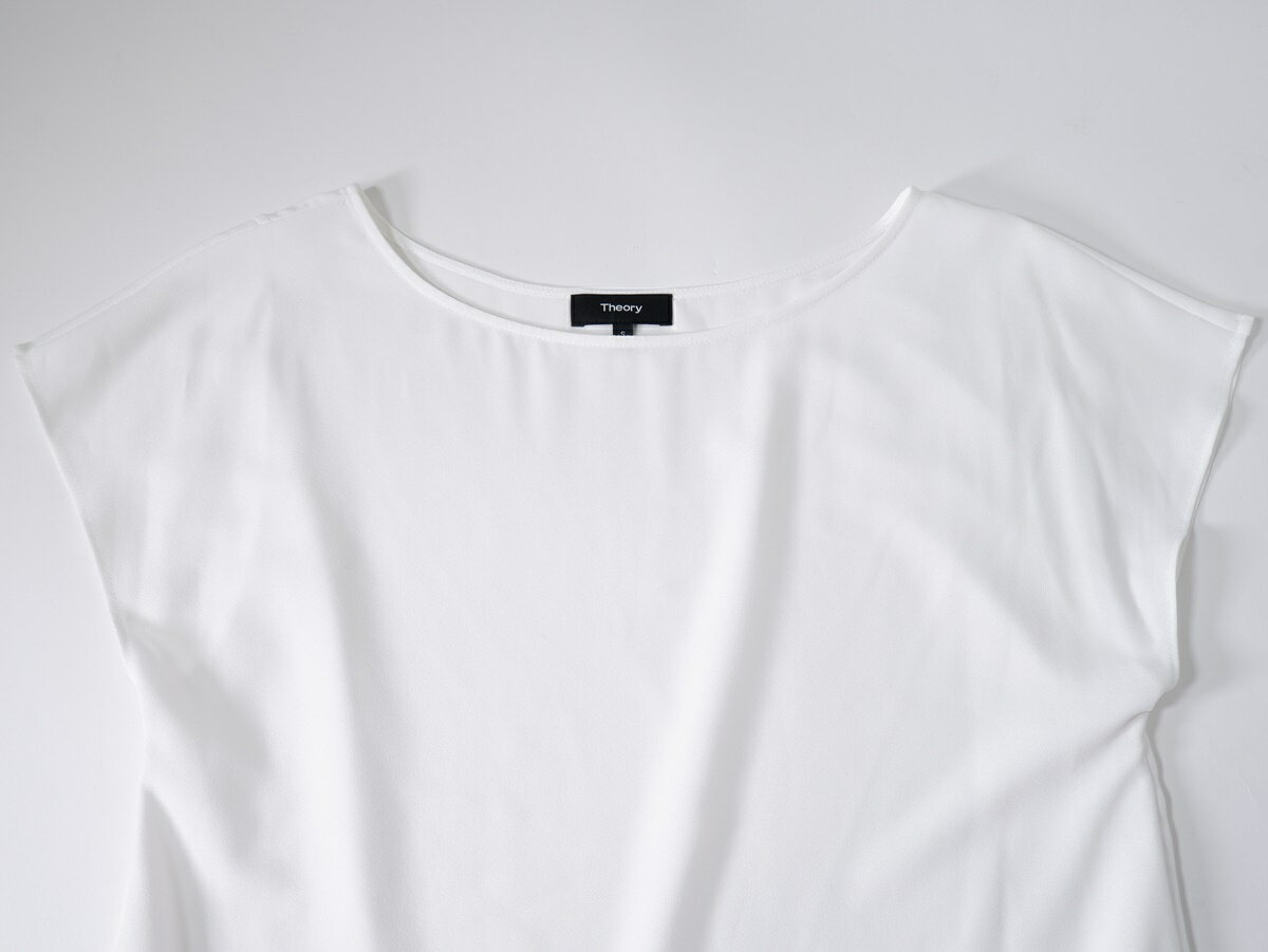 Theoryセオリー NOVALIE/SHALLOW GGT プルオーバートップス ブラウス【LTSA79253】【ホワイト】【S】【中古】【沖縄.離島以外 送料無料】【DM250826】