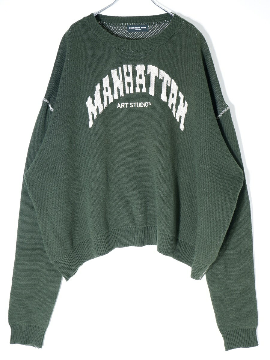 Oree New York Manhattan Art Studioニットセーター【MKNA68553】【グリーン】【-】【中古】【2点以上同時購入で送料無料】【DM230207】