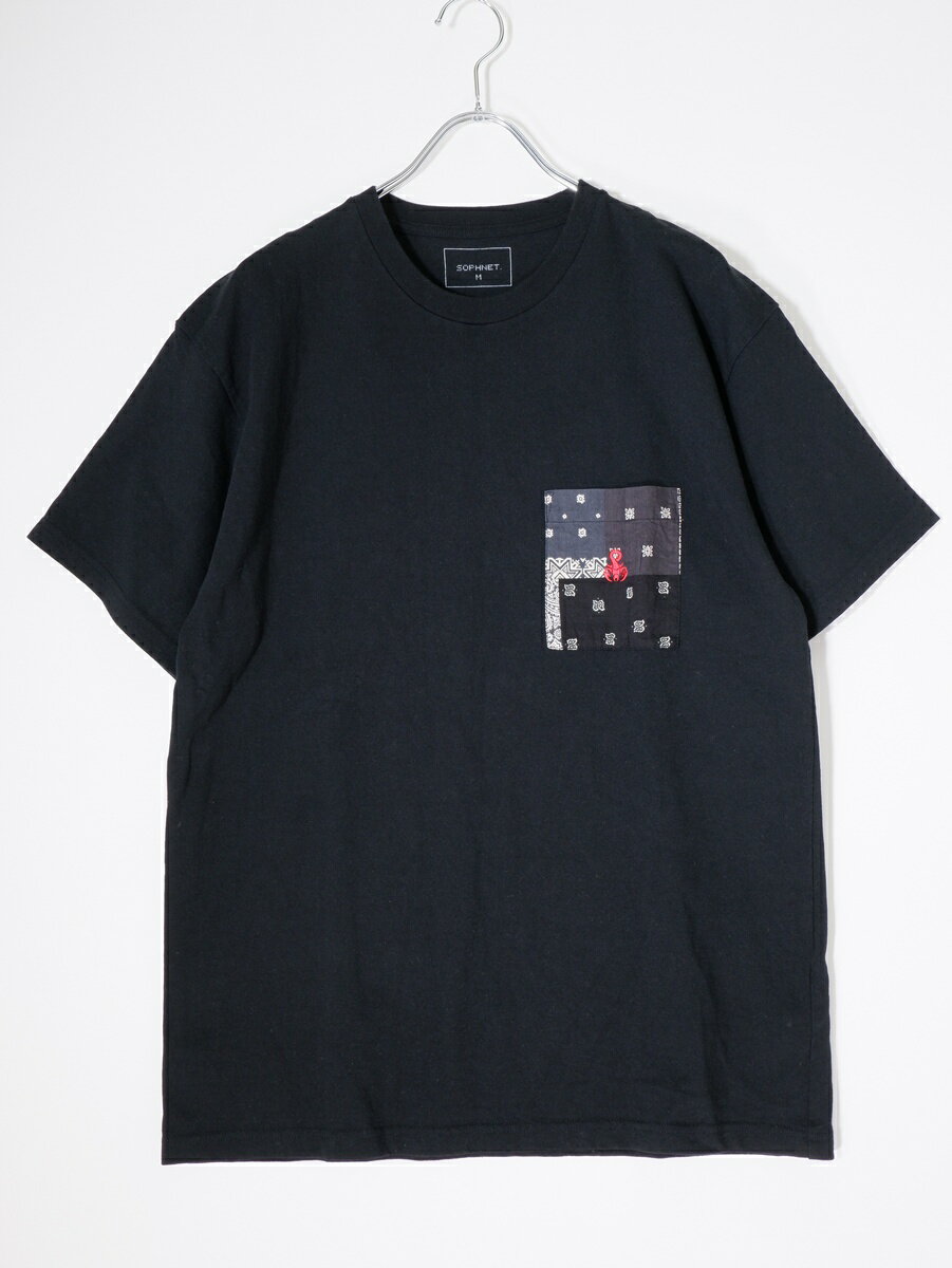SOPHNET.ソフネット ペイズリーポケット Tシャツ