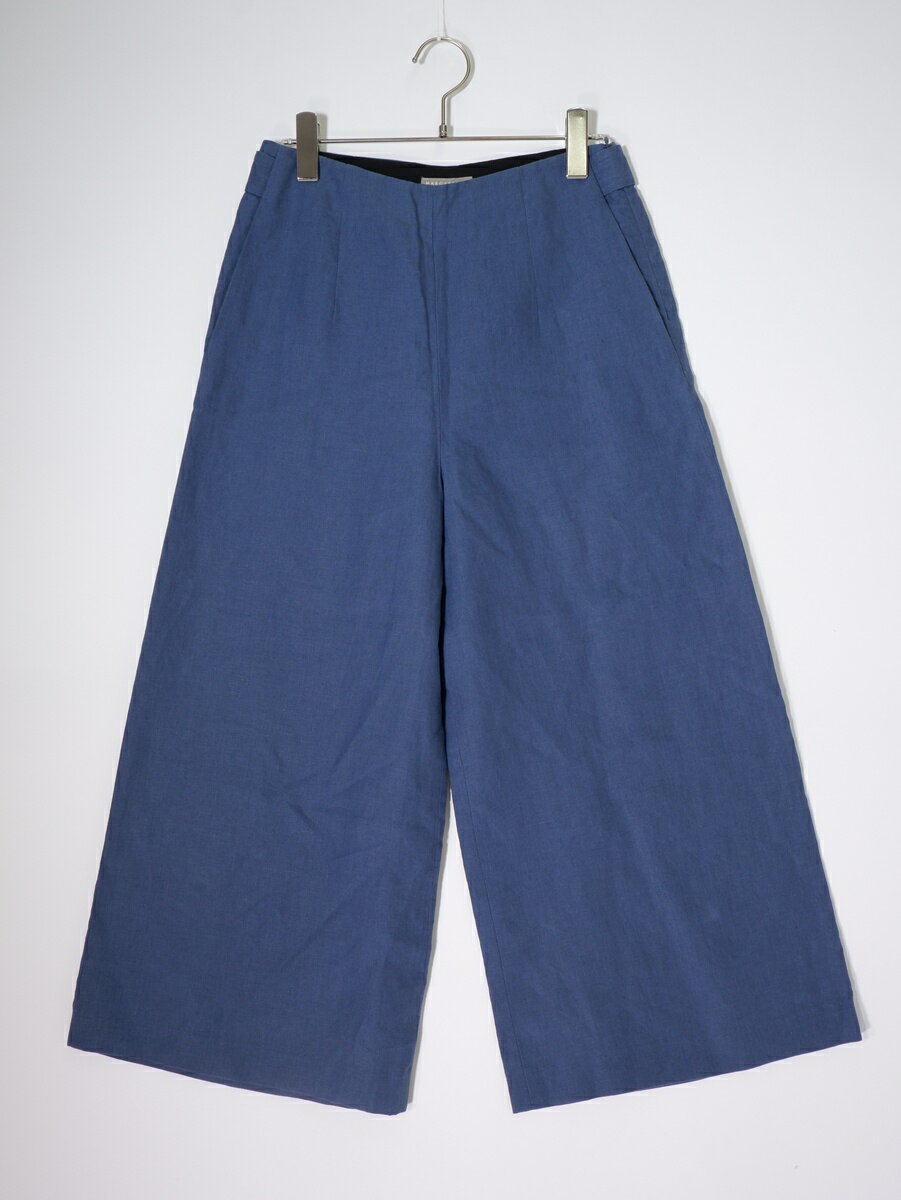 Rakuten - MARGARET HOWELLマーガレットハウエル LINEN TROUSERS リネンクロップドワイドパンツ【LPTA81355】【ブルー】【1】【中古】【沖縄.離島以外 送料無料】【DM260407】