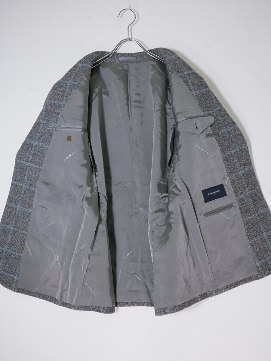 BURBERRY LONDONバーバリー ロンドン 日本製 高級羊毛ウールカシミヤ ウインドウペンチェック2Bテーラードジャケッ filt-10059293 ブランド古着の買取販売 渋谷FILT サンプル画像3