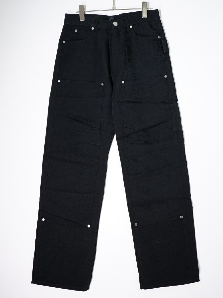 OUATオーユーエーティー WORK TROUSERSワークトラウザーズ ダブルニーパンツ0008014PT【MPTA80356】【ブラック】【3】【中古】【沖縄.離島以外 送料無料】【DM251216】