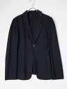 Yohji Yamamoto NOIRヨウジヤマモト ノアール サマーウール 1ボタンテーラードジャケット【LJKA78257】【ブラック】【2】【中古】【沖縄.離島以外 送料無料】【DM250513】
