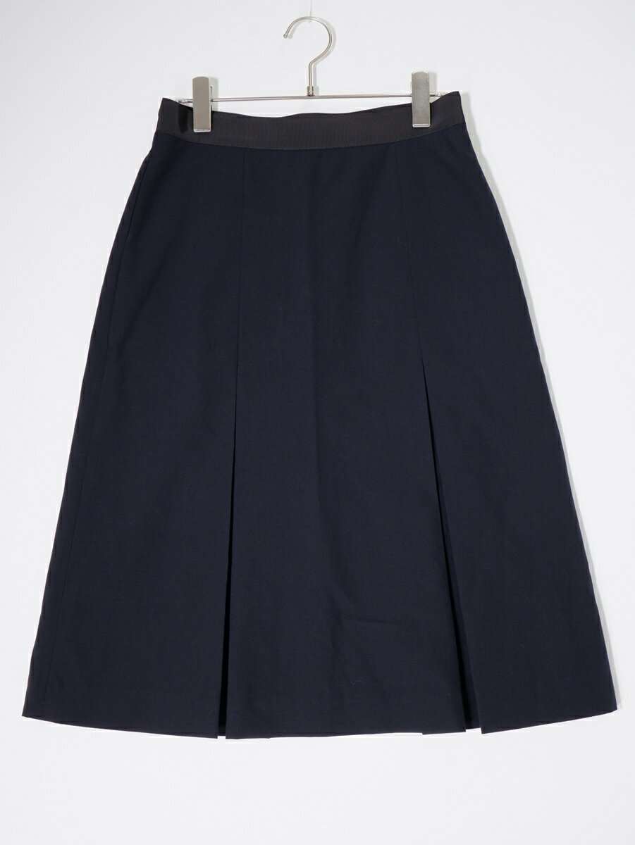 乐天商城 - MARGARET HOWELLマーガレットハウエル 2024AW FINE WOOL COTTON スカート【LSKA78757】【ネイビー】【1】【中古】【沖縄.離島以外 送料無料】【DM250708】