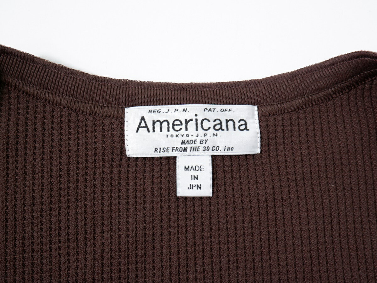 AMERICANAアメリカーナ 2021SS ドゥーズィエムクラス別注 THERMAL ガウン【LTSA71957】【ブラウン】【フリー】【中古】【沖縄.離島以外 送料無料】【DM230711】