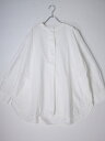 L'Appartement/アパルトモン 2023SS No Collar OX Wide SHIRTSノーカラーオックスワイドシャツ【LSHA74858】【ホワイト】【フリー】【中古】【沖縄.離島以外 送料無料】【DM240423】