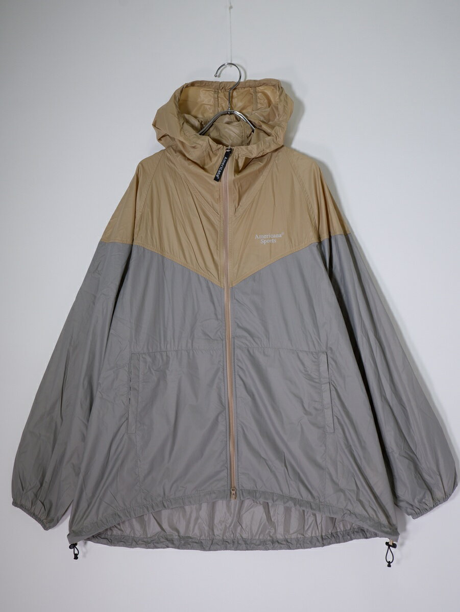 Rakuten - 【楽天スーパーSALE期間中ポイント5倍!】AMERICANAアメリカーナ 2024SS L'Appartementアパルトモン別注 NYLON JACKETナイロンジャケット【LJKA82160】【ベージュ|グレー】【フリー】【中古】【沖縄.離島以外 送料無料】【DM260526】