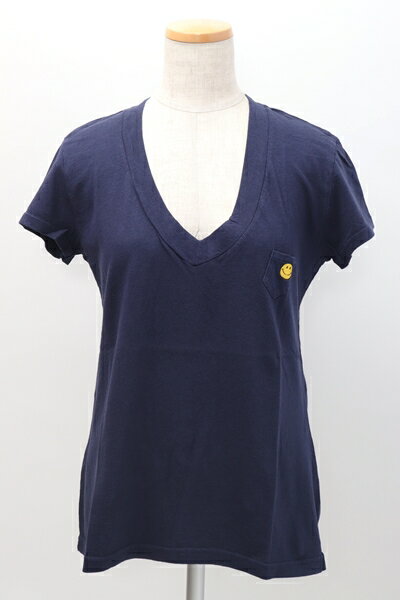 ジャクソンマティスJACKSON MATISSE スマイル刺繍VネックTシャツ新品【LTSA52160】【ネイビー】【S】【未使用】【沖縄.離島以外 送料無料】【DM200617】
