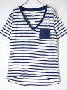 SEAシー(sea rie) 加工ボーダーTシャツ新品【LTSA54660】【白紺】【フリー】【未使用】【沖縄.離島以外 送料無料】【DM220829】